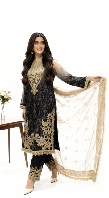 3pc Stitched Suit -  PL00674