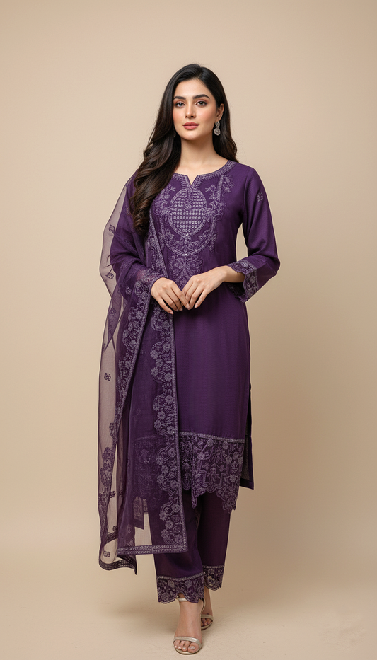 3PC Stitched Suit - PL00662