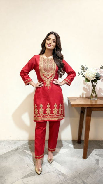 Ladies 2 Pc Stitched Suit - PE00322