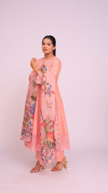 Ladies 3 Pc Stitched Suit - PL00576