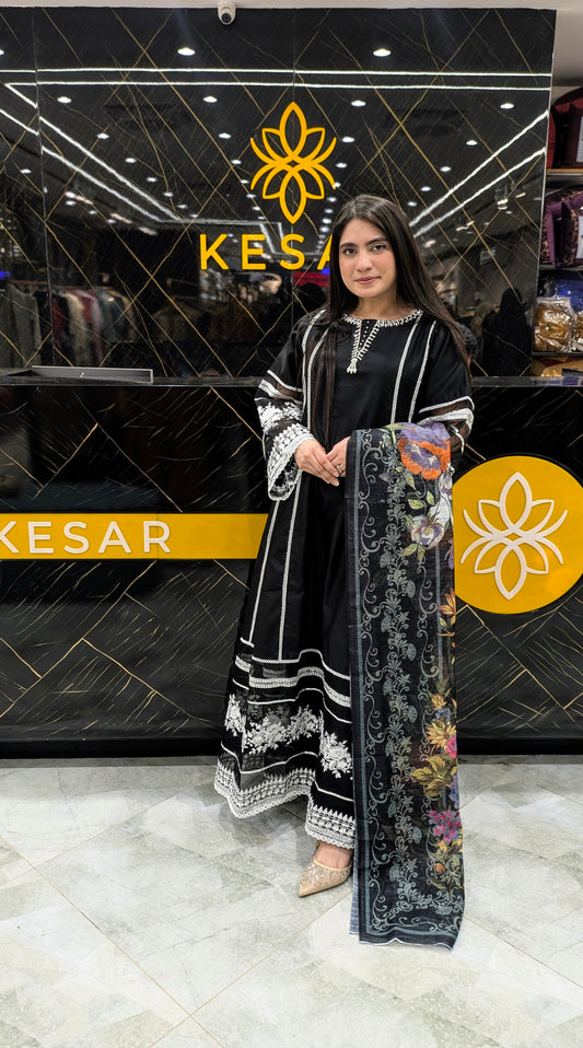 3 Pc Embroided Suit ( Fam ) ( 1012 )-PL00822