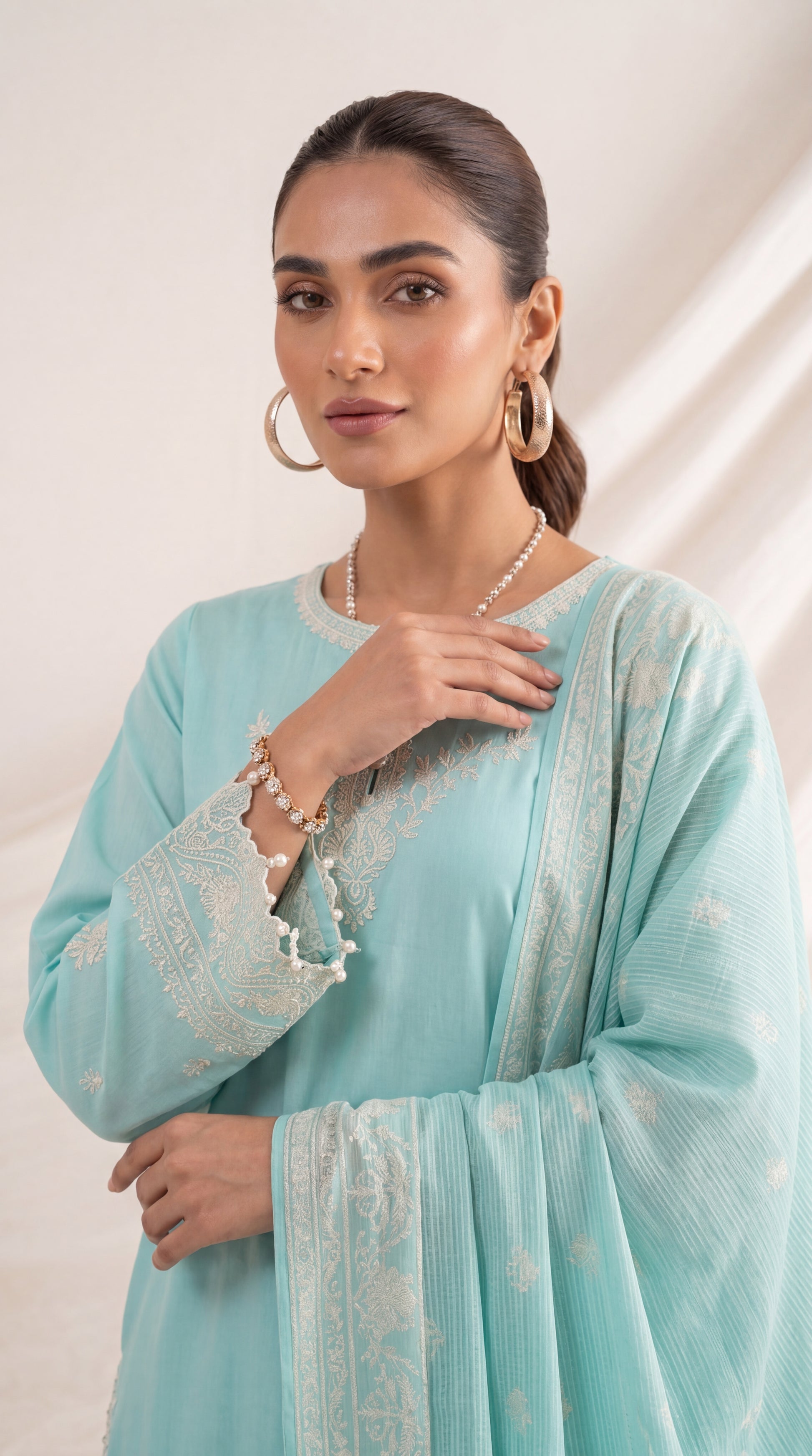 Ladies 3 Pc Stitched Suit - PL00941 FEROOZY / SML