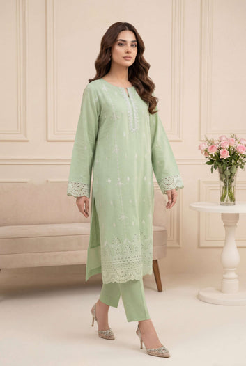 Ladies  Suit PL00978 – Mint Green Ethnic 2 Piece Lawn