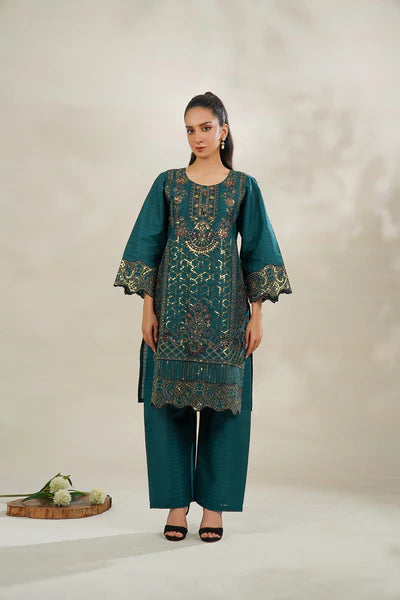 2 PC Embroidered suit - PP00178