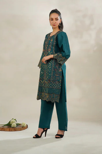 2 PC Embroidered suit - PP00178