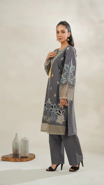 2 PC Embroidered suit - PP00180