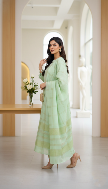 Embroided 3 Pc Suit-PP00788