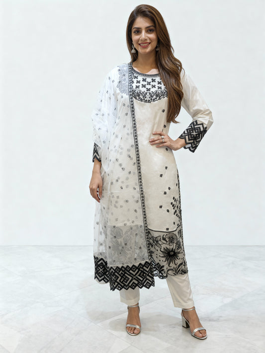 3PC - Embroidered PRET suit - PL00663
