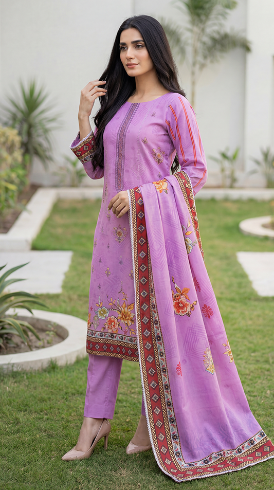 3 Pc Printed Suit ( Japan )-PU00079