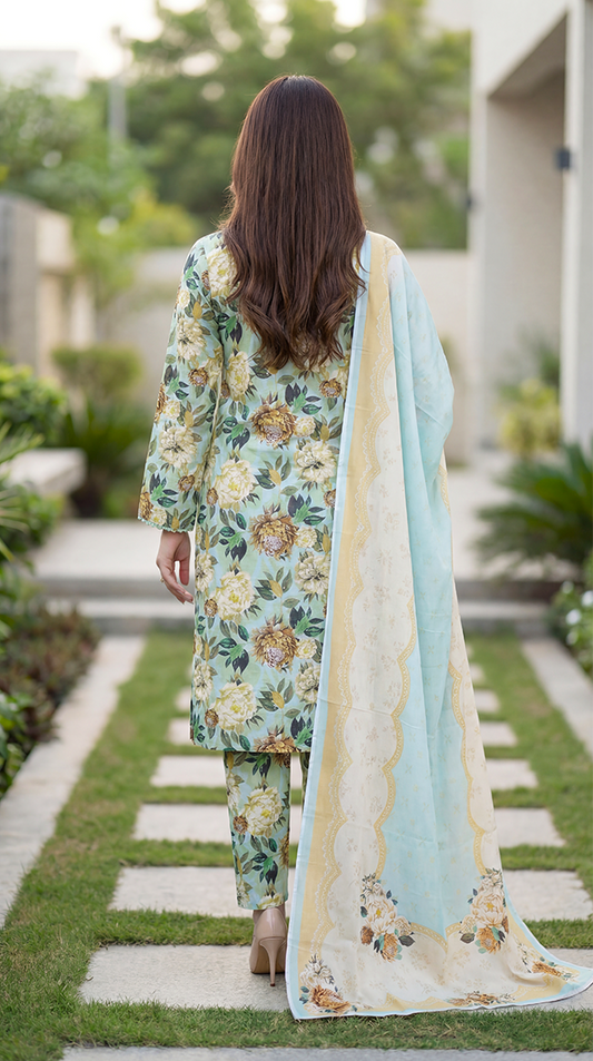 3 Pc Printed Suit ( Japan )-PU00087