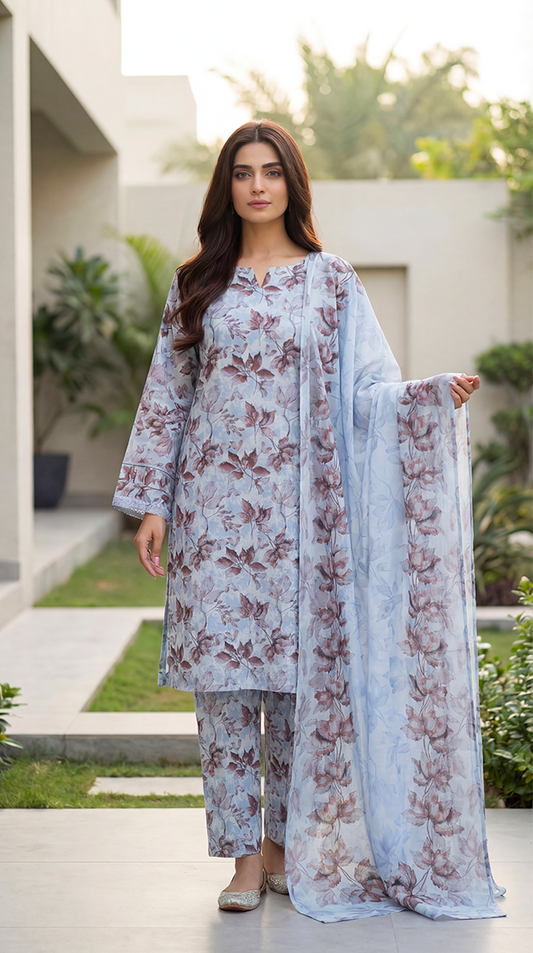 3 Pc Printed Suit ( Japan )-PU00089