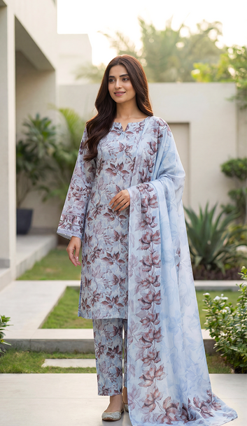 3 Pc Printed Suit ( Japan )-PU00089