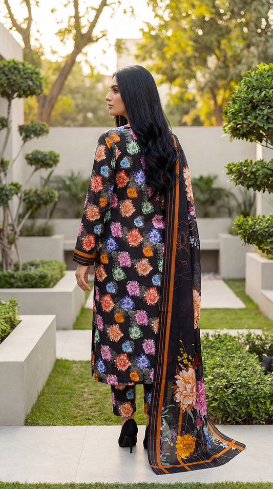 3 Pc Printed Suit ( Japan )-PU00090