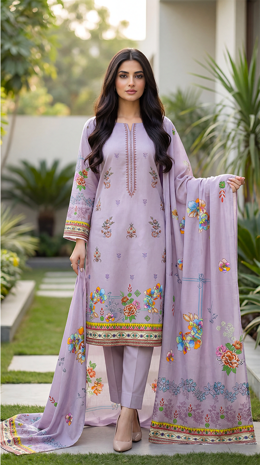 3 Pc Printed Suit ( Japan )-PU00076