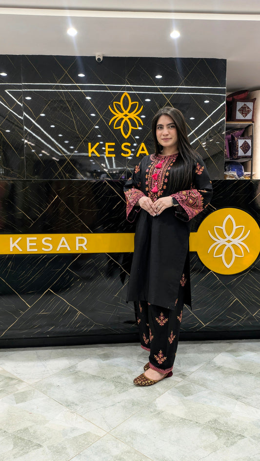 Embroidred 3 Piece Suit ( F Arts ) ( 1029 )-PE00815