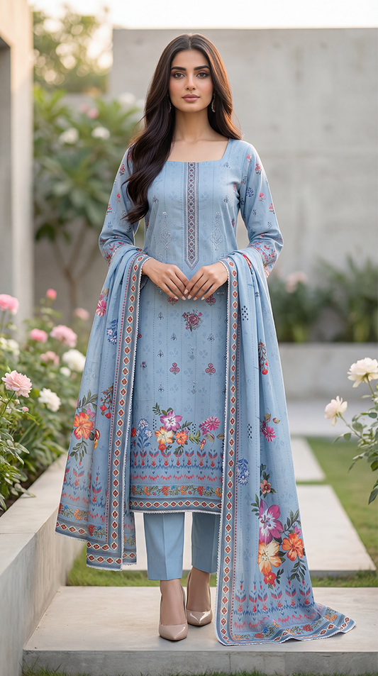 3 Pc Printed Suit ( Japan )-PU00080