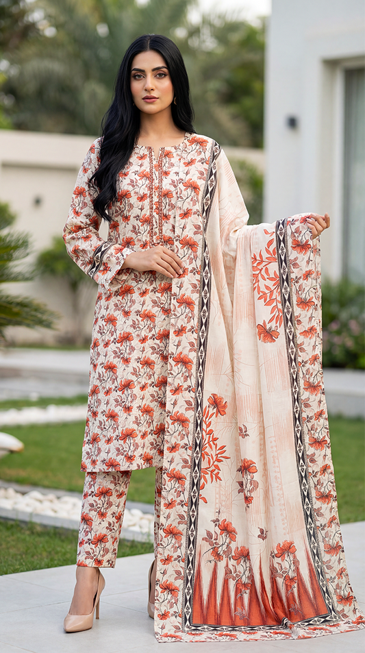 3 Pc Printed Suit ( Japan )-PU00083